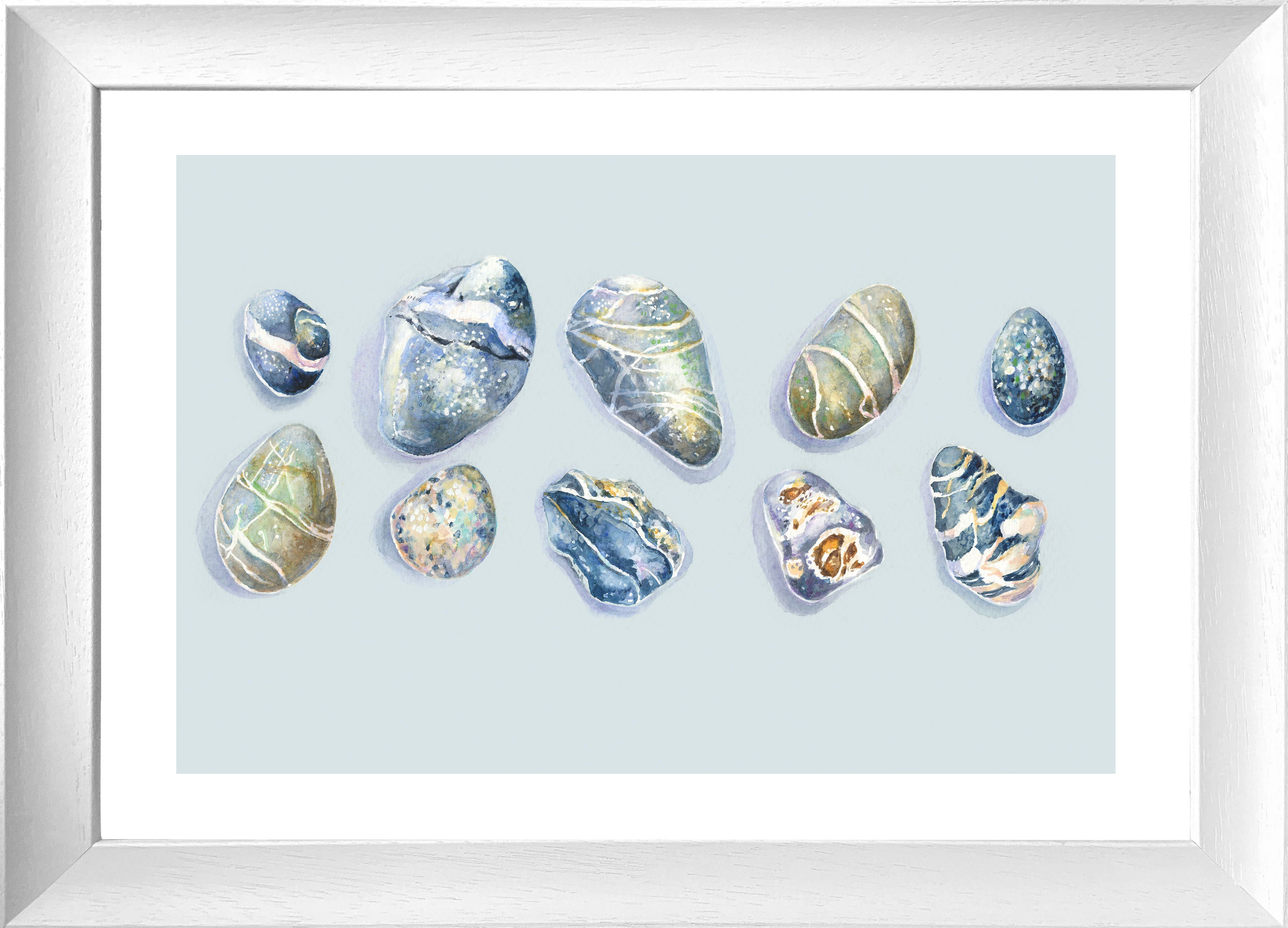 Simply Stones (Framed Print)